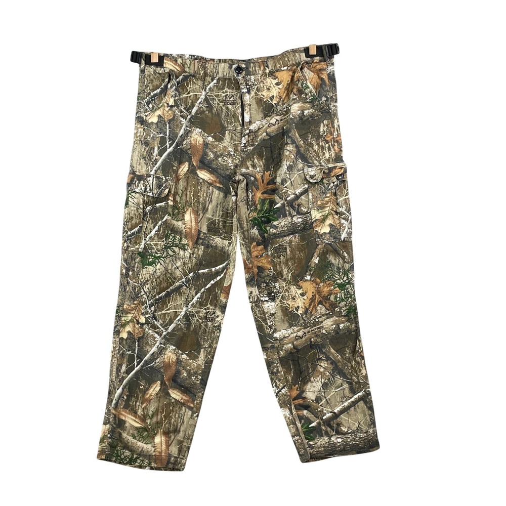 Realtree Cargo Pants Mens XL Camo Edge Hunting Outdoor Cotton Camping‎ Gorpcore